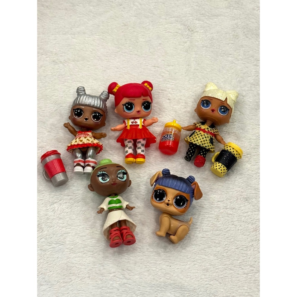 LOL Surprise Doll Lot 4 Dolls 1 Pet Jolly Rancher Accessories MGA Entertainment